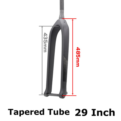 MTB Thru Axle 15*110mm Boost Fork,Full Carbon Bike Straight Or Tapared Rigid Bicycle Front Fork,26"/27.5"/29" ,Disc Brake