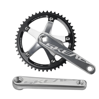 SKEACE BMX Crankset 48T Aluminum Alloy Fixed Gear Crank 144BCD Single Speed Fix Gear 165mm Bike Bicyle Chainwheel BMX Crank