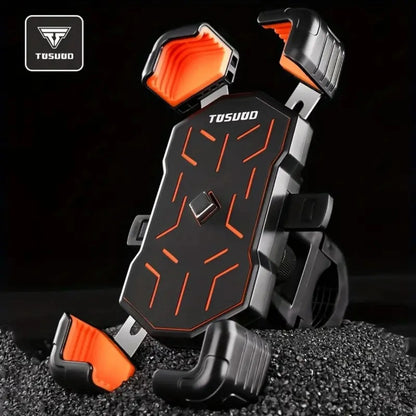 TOSUOD Bike Phone Mount 360° Rotatable Phone Holder For Mountain Bike Moto Motorcycle Stand Bracket Non-slip Cycling