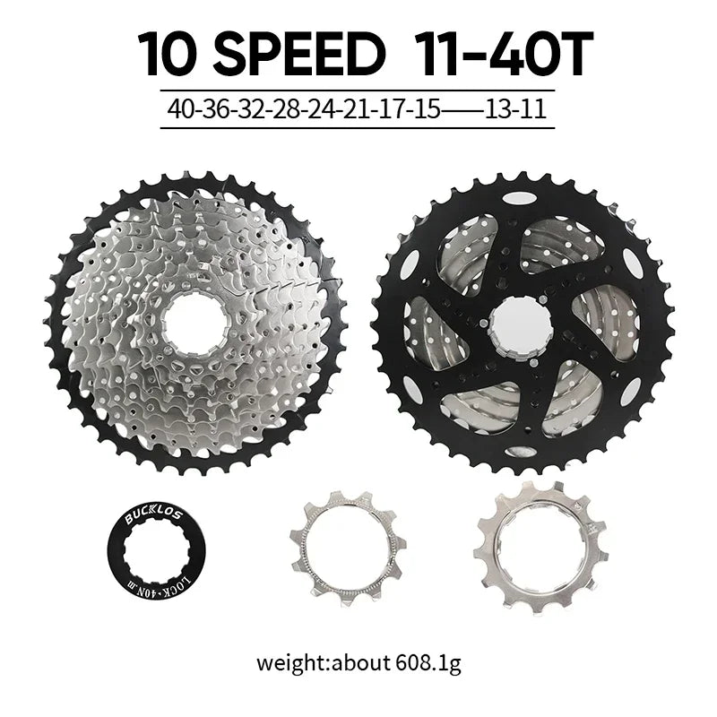 BUCKLOS Bicycle Flywheel 8/9/10/11/12 Speed Bike Cassette 36T/40T/42T/46T/50T/52T MTB Road Bike Freewheel for SHIMANO HG K7 Part