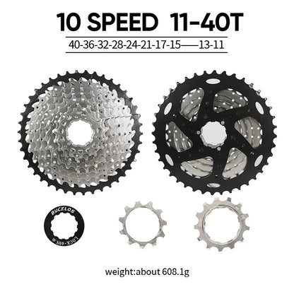 BUCKLOS Bicycle Flywheel 8/9/10/11/12 Speed Bike Cassette 36T/40T/42T/46T/50T/52T MTB Road Bike Freewheel for SHIMANO HG K7 Part