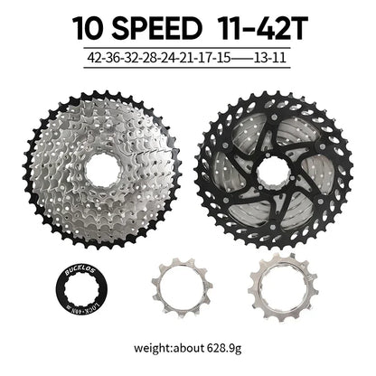 BUCKLOS Bicycle Flywheel 8/9/10/11/12 Speed Bike Cassette 36T/40T/42T/46T/50T/52T MTB Road Bike Freewheel for SHIMANO HG K7 Part
