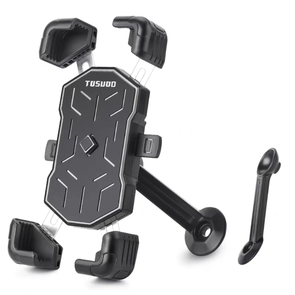 TOSUOD Bike Phone Mount 360° Rotatable Phone Holder For Mountain Bike Moto Motorcycle Stand Bracket Non-slip Cycling
