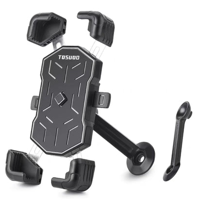 TOSUOD Bike Phone Mount 360° Rotatable Phone Holder For Mountain Bike Moto Motorcycle Stand Bracket Non-slip Cycling