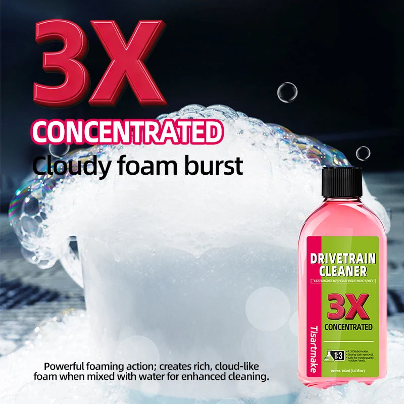 100ml Bike Drivetrain Cleaner Bicycle Chain Cleaning Maintenance