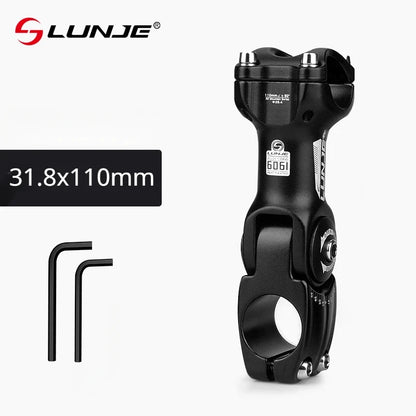 Adjustable Road Mountain Bicycle Stem MTB Bike Table 90/110/130mm Rod Front Fork Stem for 25.4/31.8mm Handlebar Power Parts