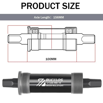 BUCKLOS Bike Bottom Bracket Square Hole Road Mountain Bike E-Bike Crank BB BB68 BB80 BB90 BB100 BB110 BB120 MTB Crankset Parts