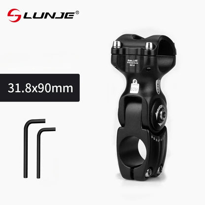 Adjustable Road Mountain Bicycle Stem MTB Bike Table 90/110/130mm Rod Front Fork Stem for 25.4/31.8mm Handlebar Power Parts