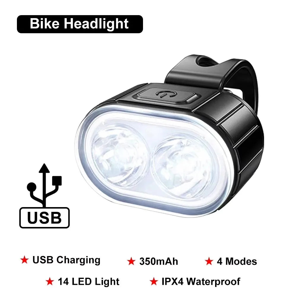 BUCKLOS Bike Lighting Front and Rear Lights Bicycle Lamp Led