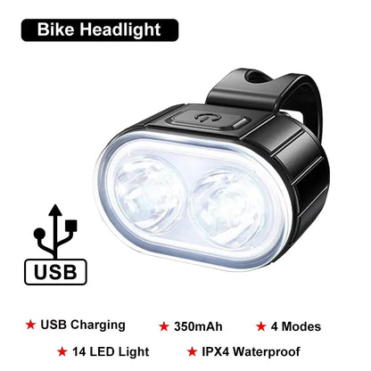 BUCKLOS Bike Lighting Front and Rear Lights Bicycle Lamp Led