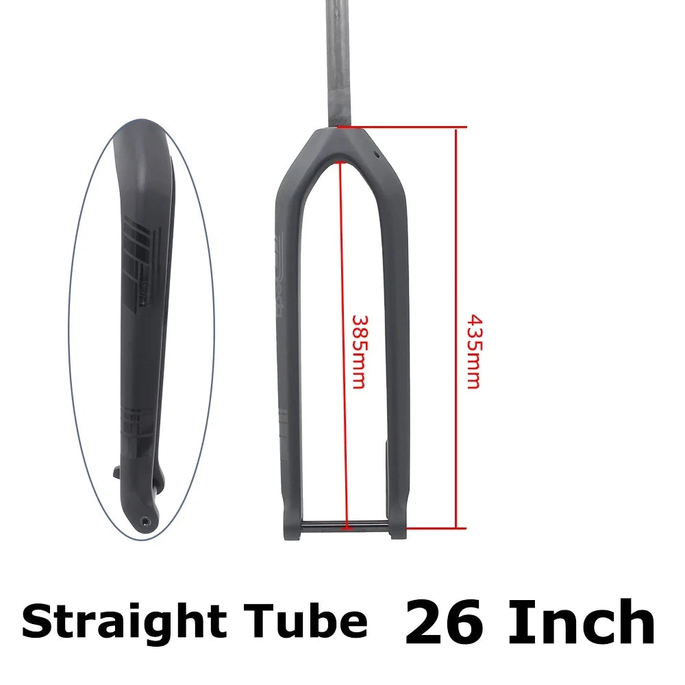 Full Carbon MTB Fork for XC & Gravel | 15*110mm Boost Thru-Axle | Fits 26/27.5/29" | Disc Brake |  Straight/ Tapered Steere