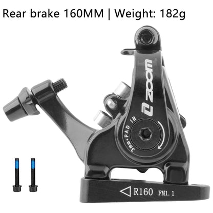 ZOOM DB700 Road Bike Brakes Mechanical Caliper Racing Bicycle Pushes Disc Brake Caliper Piston Line Pull For Rotor 140/160MM