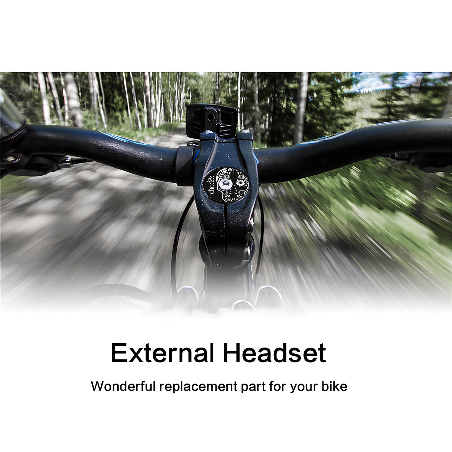 Chooee 1-1/8" Threadless Bicycle Headset - 28.6*34*30mm for MTB Road BMX Folding Bike Straight Fork Steering Column