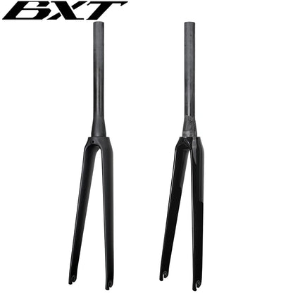 BXT Full Carbon Road Bike Fork,700C V Brake Fork, QR 100x9mm, Tapered Tube 39.8mm, fit BXT-045 Track frame