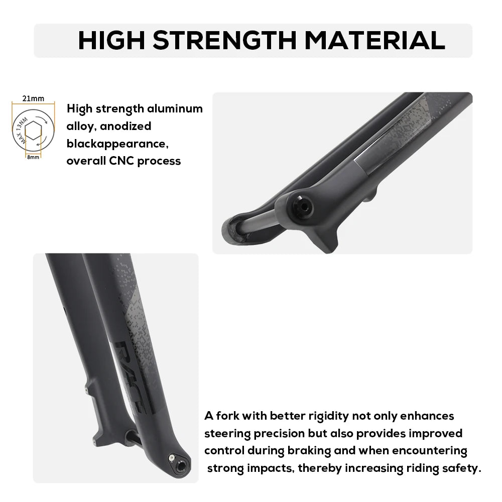 MTB Thru Axle 15*110mm Boost Fork,Full Carbon Bike Straight Or Tapared Rigid Bicycle Front Fork,26"/27.5"/29" ,Disc Brake