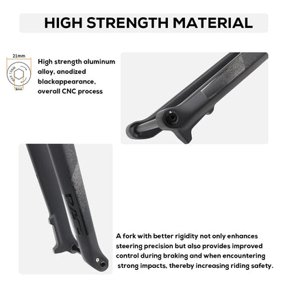 MTB Thru Axle 15*110mm Boost Fork,Full Carbon Bike Straight Or Tapared Rigid Bicycle Front Fork,26"/27.5"/29" ,Disc Brake