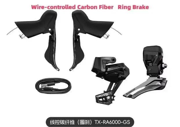 WHEELTOP EDS TX Wireless Electronic Groupset Road Bike Carbon Compatible with Rim Disc Brake Shifters Front Rear Derailleur
