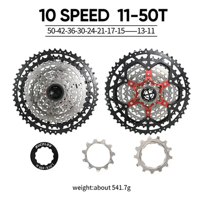 BUCKLOS Bicycle Flywheel 8/9/10/11/12 Speed Bike Cassette 36T/40T/42T/46T/50T/52T MTB Road Bike Freewheel for SHIMANO HG K7 Part