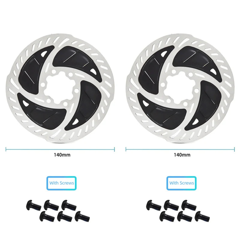 140MM 160MM MTB Bike Disc Brake Cooling Floating Rotor RT900 Brake Disc 6 Bolts Quality Mountain Road Bicycle Disc Brake Rotor