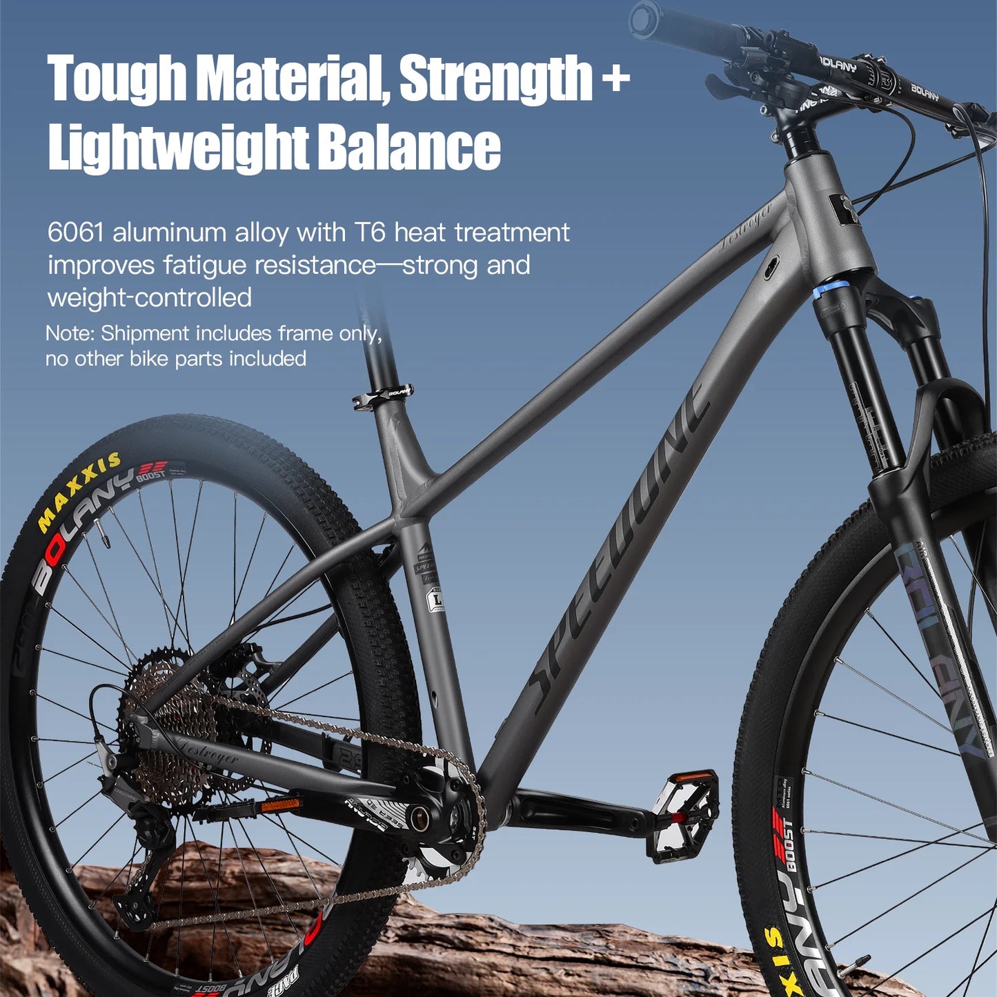 SPEEDONE Mtb 29 Aluminum Alloy Frame Hidden Internal Wiring 12x148mm Boost Endurance Race Bicycle Frame 27.5/29er Bicycle Parts