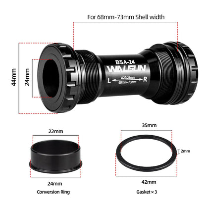 BSA Threaded Bike Bottom Bracket Ceramic BB BSA24 BSA30 BSA29 English for MTB Road Bikes 24mm 30mm 29mm Shell Bicycle Crank