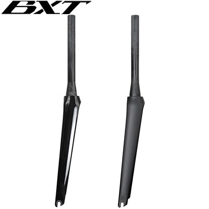 BXT Full Carbon Road Bike Fork,700C V Brake Fork, QR 100x9mm, Tapered Tube 39.8mm, fit BXT-045 Track frame