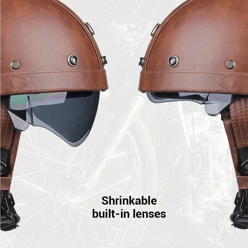 Heritage PU Scooter Helmet