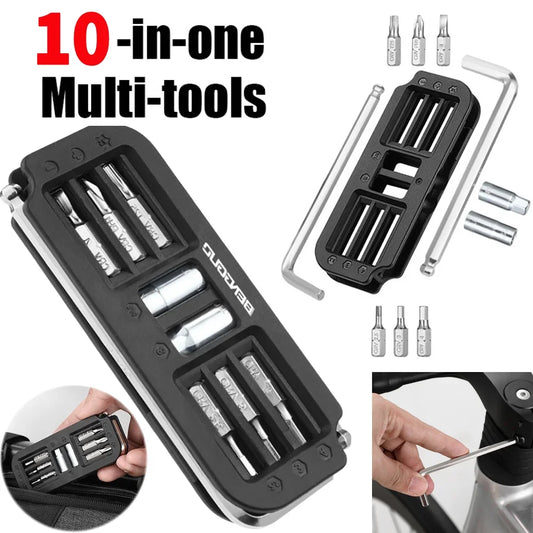 10 IN 1 Bicycle Repair Tools Multifunctional MTB Road Bike Tool