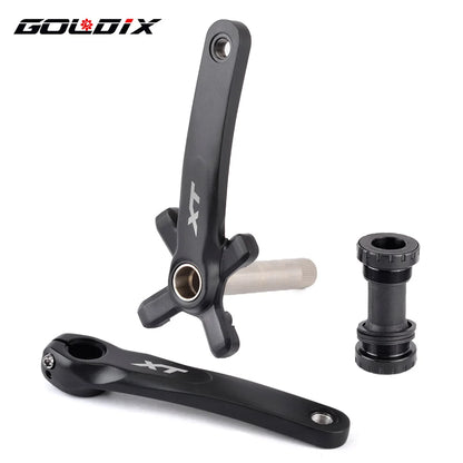 XT Bicycle Crankset 104BCD MTB Bike Crank Chainring Bike 170mm 175mm Black Round Oval 32T 34T 36T 38T Aluminum Alloy with Bottom
