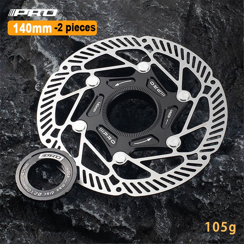 IIIPRO Center Lock 140/160mm Ultra-Light Disc Brake Rotor Heat Dissipation for MTB Road Bike High-Performance Brake Winter Ride