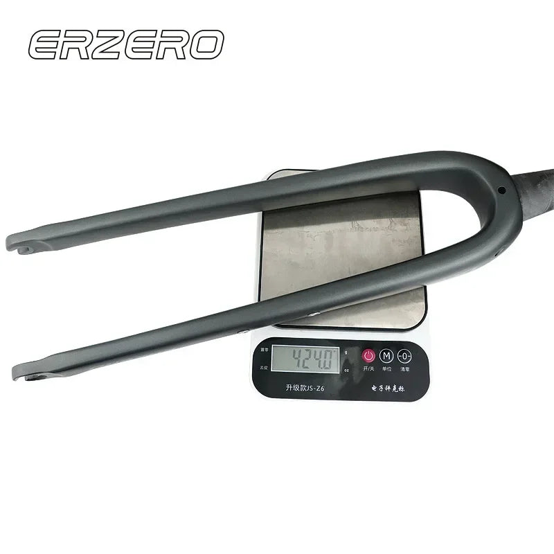 ERZERO Full Carbon Gravel Fork 700C/27.5" Tapered 12x100mm Thru-Axle 55mm Tire Clearance Disc/Rim Brake