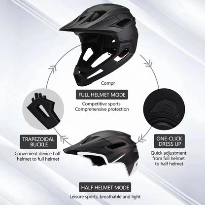 Trailguard Detachable Full Face Helmet