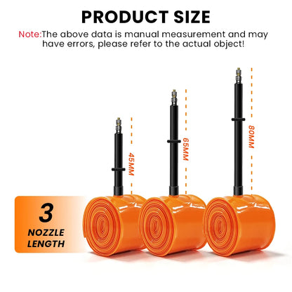 BUCKLOS Gravel Road Bike Inner Tube 700C Bicycle TPU Inner Tube 700x23/32C 700x33/45C TPU Inner Tire 45mm 65mm 80mm Presta Valve