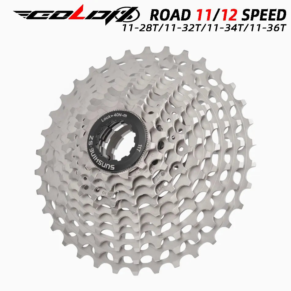GOLDIX Ultralight CNC Road Bike Cassette 11/12 Speed k7 11S 12S 28T/32T/34T/36T Cassette Sprocket for SHIMANO HG