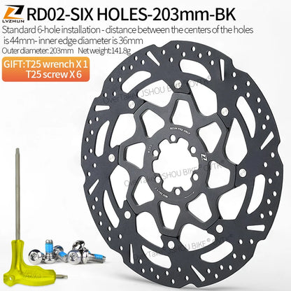 LVZHUN bike carbon-ceramic brake discs 140/160/180/203mm  Ultra-light  High-temperature resistant for Shimano bike parts