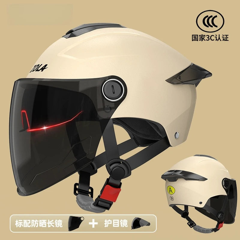Citylight Sun Visor Half Helmet