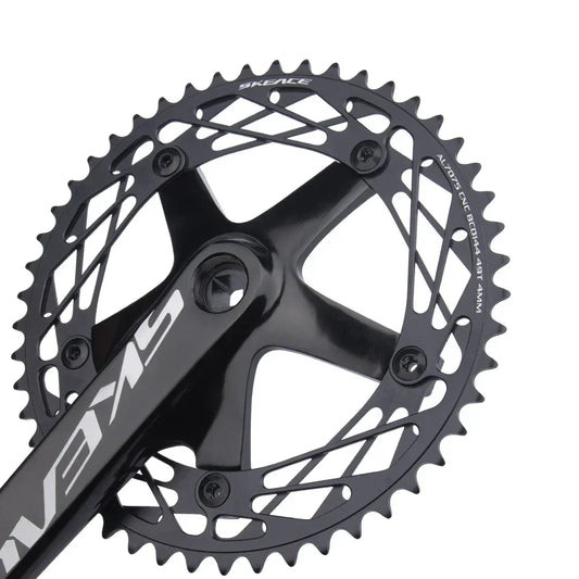 SKEACE Track cycling Crankset 144BCD Square Hole Crank Aluminum