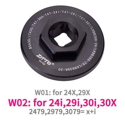 ZTTO Ceramic Bearing T47 BB Thread Bottom Bracket 24mm 29mm 30mm Crankset DUB T47BB 68 73 79mm Shell Spline Axis MTB Road Bike
