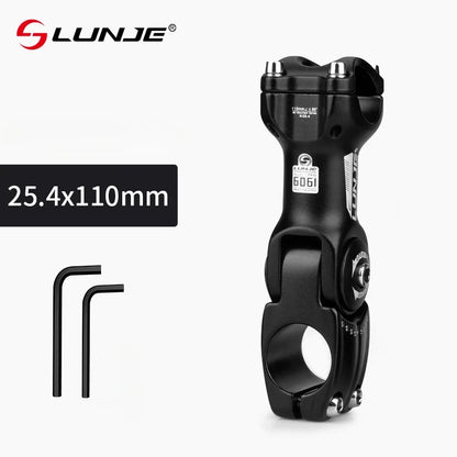 Adjustable Road Mountain Bicycle Stem MTB Bike Table 90/110/130mm Rod Front Fork Stem for 25.4/31.8mm Handlebar Power Parts