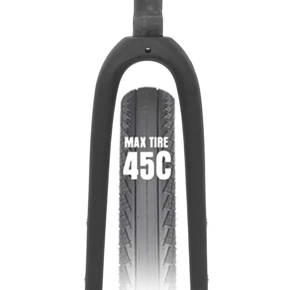 ERZERO Full Carbon Gravel Fork 700C/27.5" Tapered 12x100mm Thru-Axle 55mm Tire Clearance Disc/Rim Brake