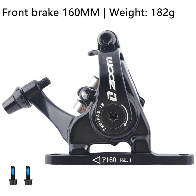 ZOOM DB700 Road Bike Brakes Mechanical Caliper Racing Bicycle Pushes Disc Brake Caliper Piston Line Pull For Rotor 140/160MM