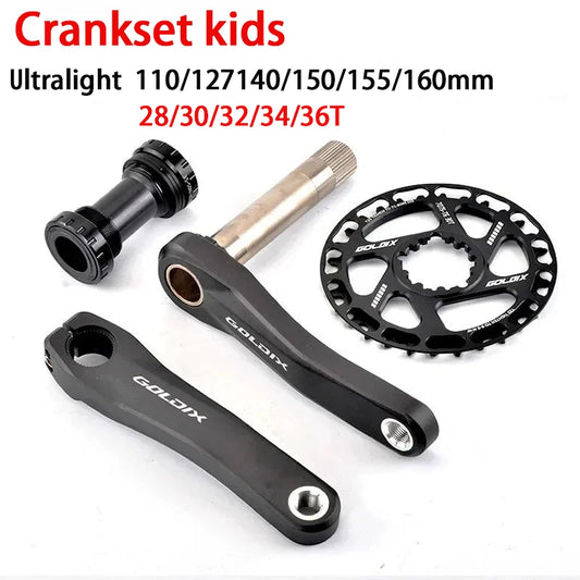 Ultralight Children's Bicycle Crank 110mm 127mm 140mm 150mm