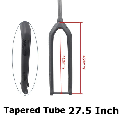 Full Carbon MTB Fork for XC & Gravel | 15*110mm Boost Thru-Axle | Fits 26/27.5/29" | Disc Brake |  Straight/ Tapered Steere