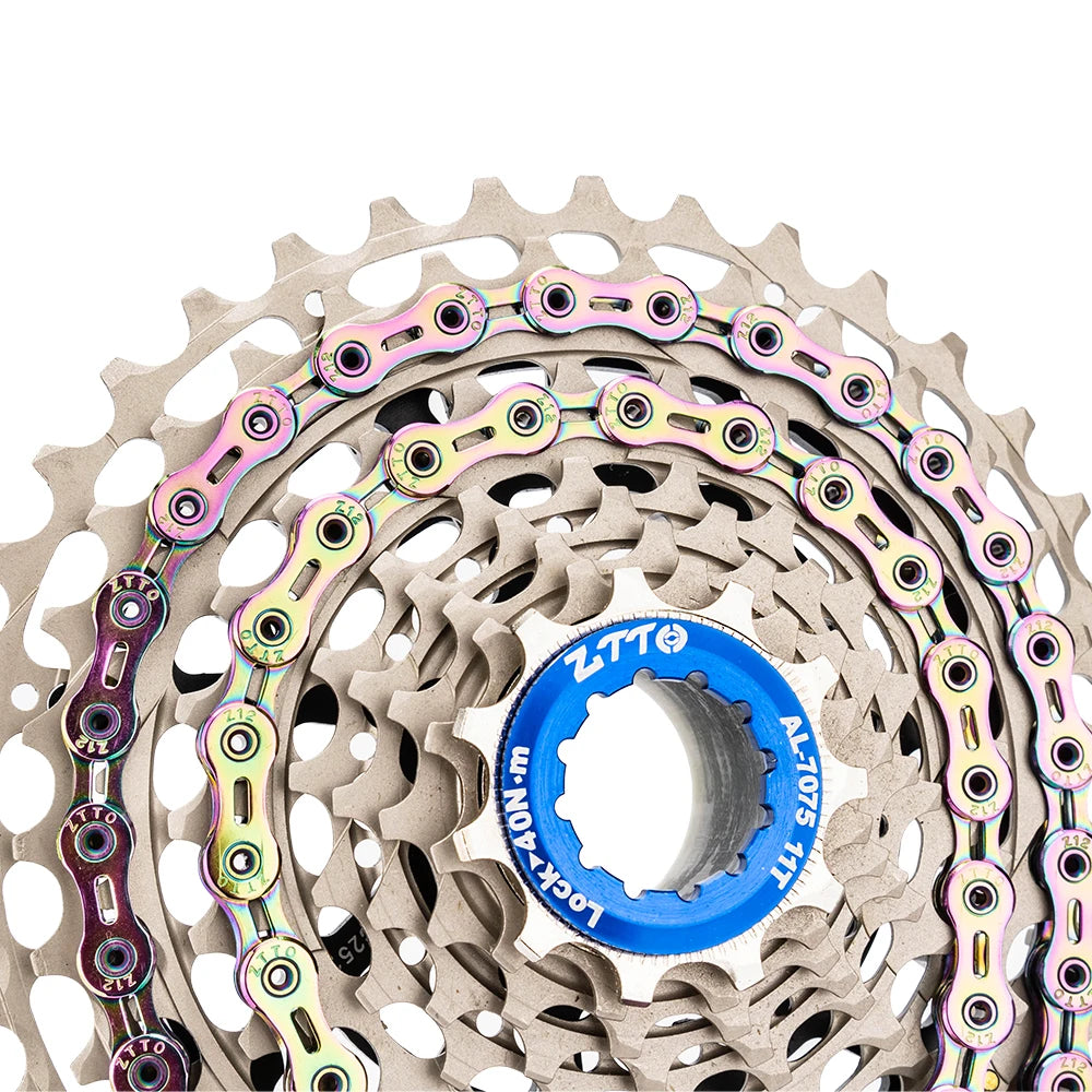 ZTTO 12 Speed Chain Mountain Road Bike Current 12v MTB Missing Link Bicycle 12S Power Lock High Quality 126 Links For K7 System