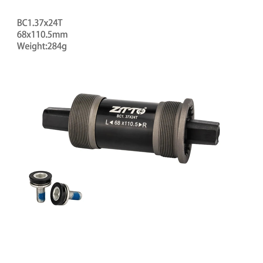 ZTTO Bicycle BSA 68x103mm 107mm 110.5mm 113mm 116mm Square Tapered Threaded Bottom Brackets For Axis Quare Hole Square Crankset