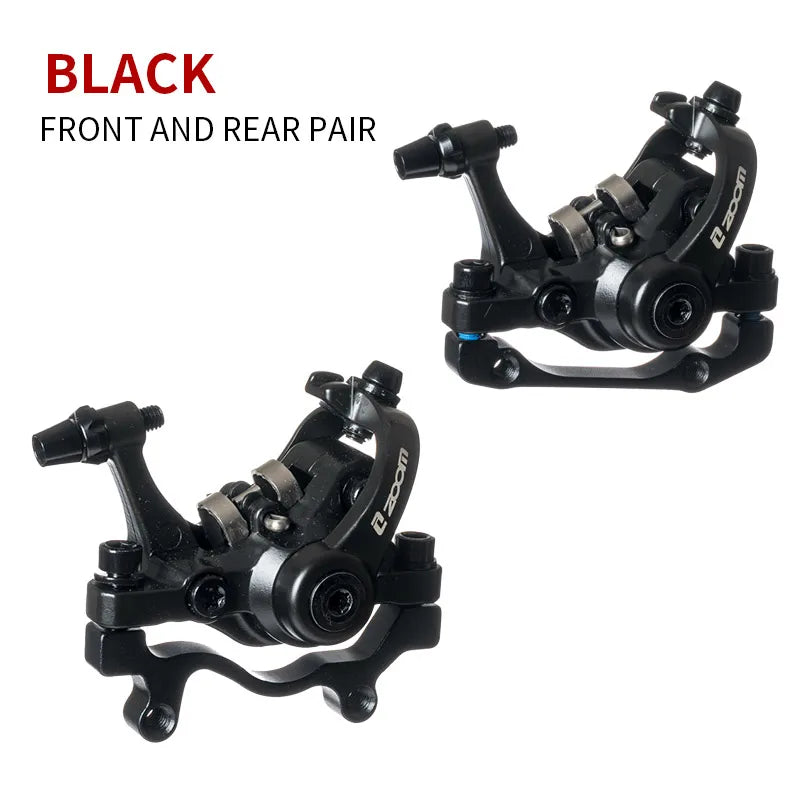 ZOOM DB680 Bicycle Brakes MTB Mechanical Disc Brake Set For MTB Electric Scooters Caliper With Rotor 160mm Winter Cycling Parts