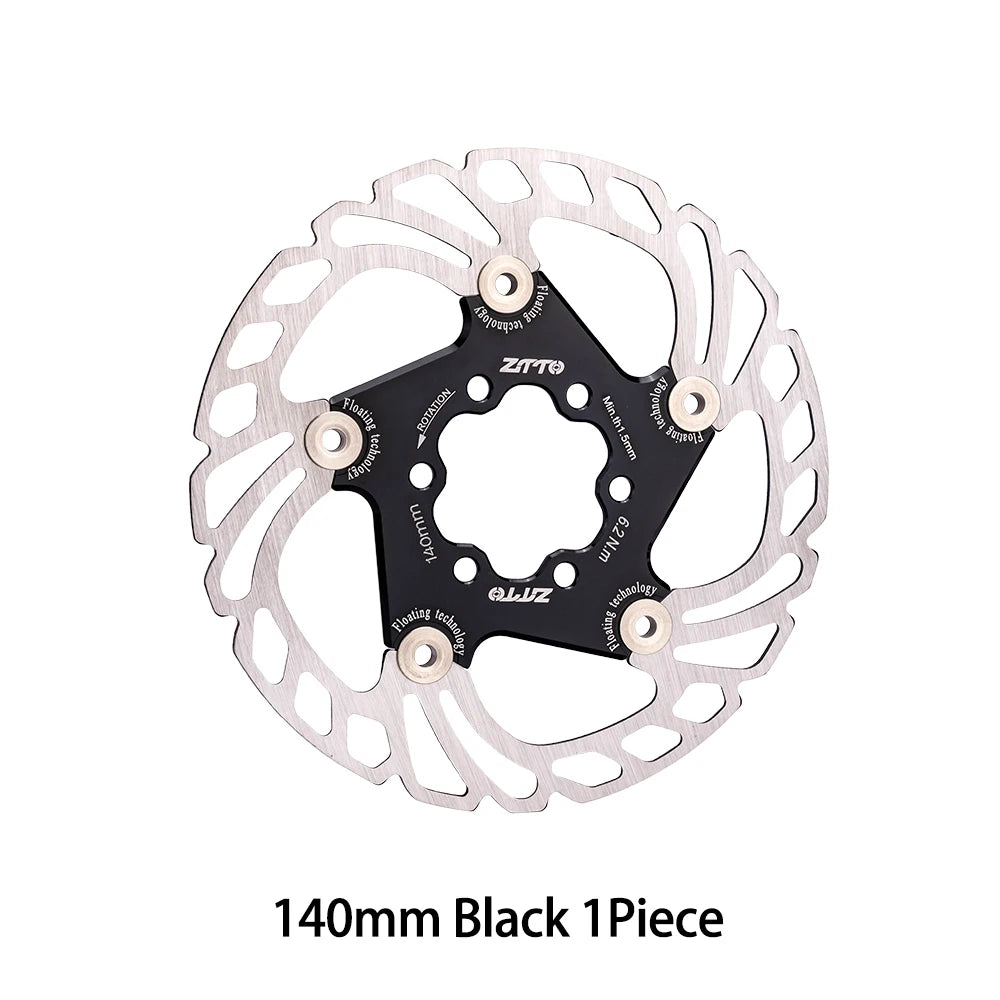 ZTTO Bicycle Disc Brake Floating Rotor 6-bolt 203mm180mm 160mm High Strength Steel Fit Any Pads For MTB Road Bike