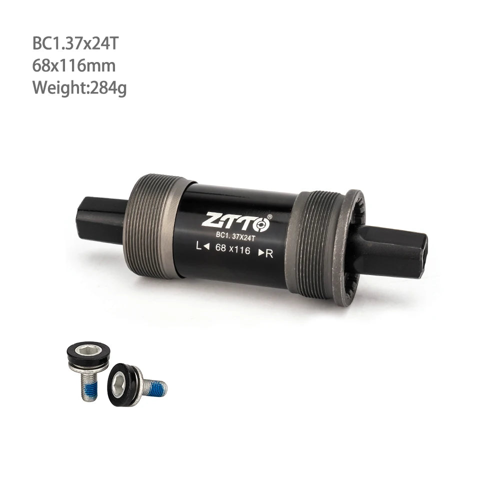 ZTTO Bicycle BSA 68x103mm 107mm 110.5mm 113mm 116mm Square Tapered Threaded Bottom Brackets For Axis Quare Hole Square Crankset