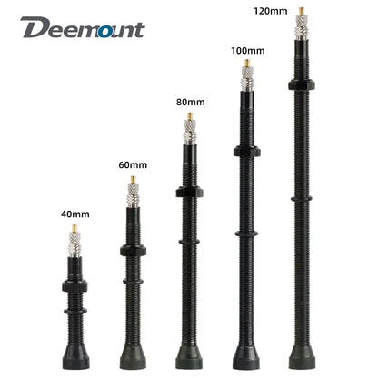 Bicycle No Tube Presta/FV Valve Brass/Alloy Stem Detachable Brass Core 40-120mm Road Bike Tubeless  Core Tool