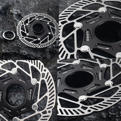 IIIPRO Center Lock 140/160mm Ultra-Light Disc Brake Rotor Heat Dissipation for MTB Road Bike High-Performance Brake Winter Ride